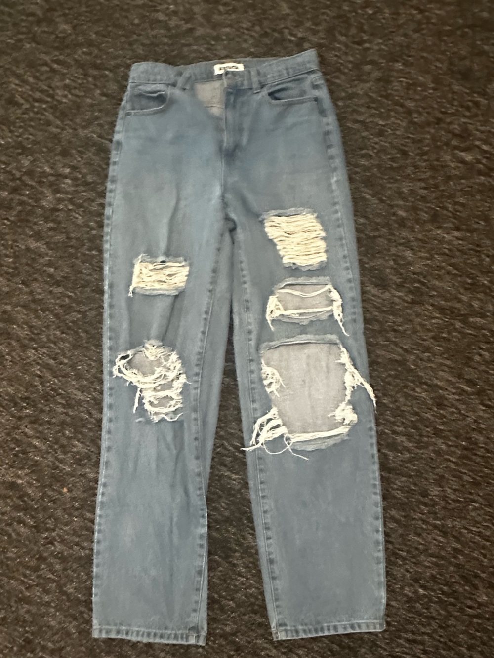 RSQ Light Blue Ripped Skinny Jeans